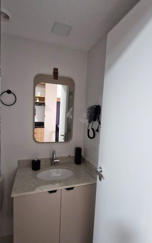 Studio para alugar com 27m², 1 quarto e sem vaga Studio para alugar com 27m², 1 quarto e sem vagaBanheiro