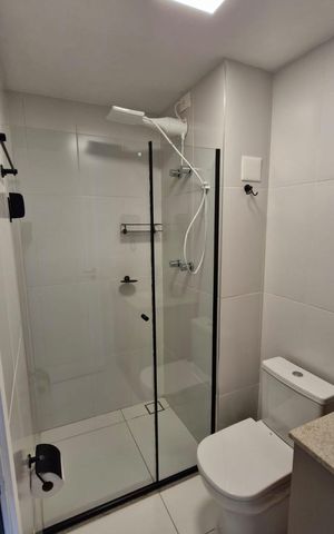Studio para alugar com 27m², 1 quarto e sem vaga Studio para alugar com 27m², 1 quarto e sem vagaBanheiro