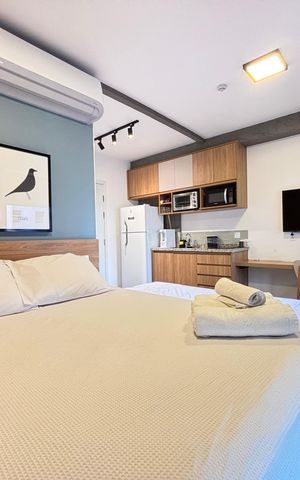 Studio à venda com 27m², 1 quarto e sem vagaStudio