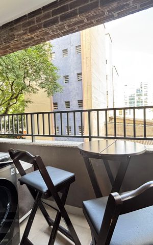 Studio à venda com 27m², 1 quarto e sem vagaVaranda