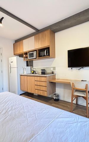 Studio à venda com 27m², 1 quarto e sem vagaStudio