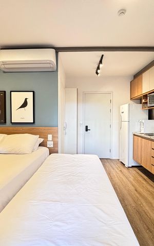 Studio à venda com 27m², 1 quarto e sem vagaStudio