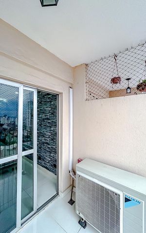 Apartamento à venda com 72m², 2 quartos e 1 vagaVaranda