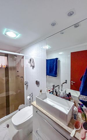 Apartamento à venda com 72m², 2 quartos e 1 vagaBanheiro