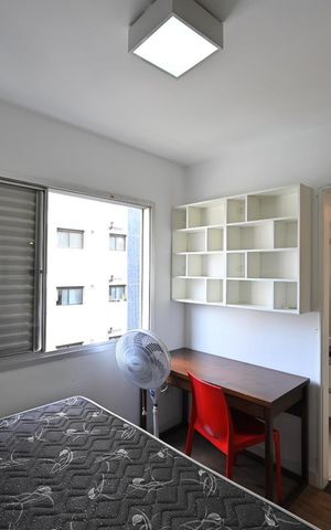 Studio para alugar com 24m², 1 quarto e sem vagaQuarto