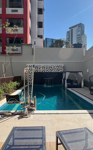 Studio para alugar com 26m², 1 quarto e sem vaga Studio para alugar com 26m², 1 quarto e sem vagaPiscina