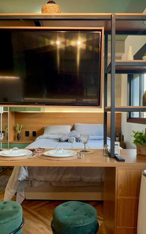 Studio para alugar com 26m², 1 quarto e sem vaga Studio para alugar com 26m², 1 quarto e sem vagaSala
