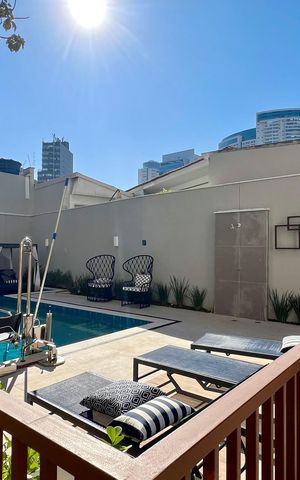 Studio para alugar com 26m², 1 quarto e sem vaga Studio para alugar com 26m², 1 quarto e sem vagaPiscina