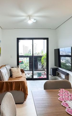 Apartamento à venda com 58m², 2 quartos e 2 vagas Apartamento à venda com 58m², 2 quartos e 2 vagasSala