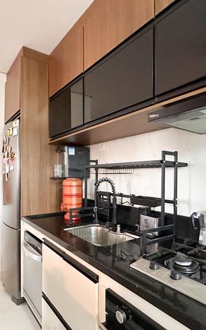 Apartamento à venda com 58m², 2 quartos e 2 vagas Apartamento à venda com 58m², 2 quartos e 2 vagasCozinha