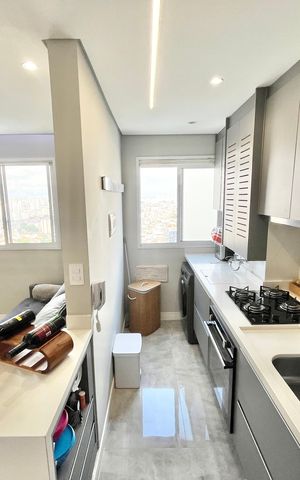 Apartamento à venda com 41m², 2 quartos e 1 vagaCozinha e Área de Serviço