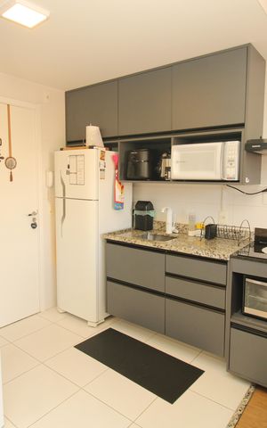 Studio à venda com 27m², 1 quarto e sem vagaCozinha