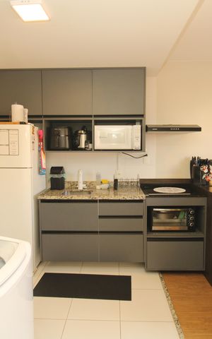 Studio à venda com 27m², 1 quarto e sem vagaCozinha