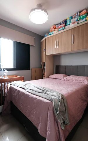 Apartamento à venda com 53m², 2 quartos e 1 vagaQuarto 2