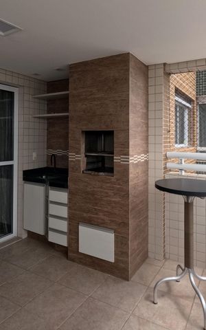 Apartamento para alugar com 114m², 3 quartos e 2 vagasVaranda da Sala - Churrasqueira