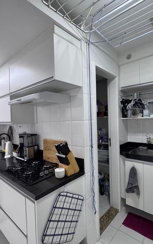 Apartamento à venda com 87m², 2 quartos e 2 vagas Apartamento à venda com 87m², 2 quartos e 2 vagasCozinha e Área de Serviço