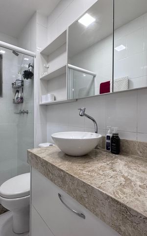 Apartamento à venda com 87m², 2 quartos e 2 vagas Apartamento à venda com 87m², 2 quartos e 2 vagasSuíte - Banheiro