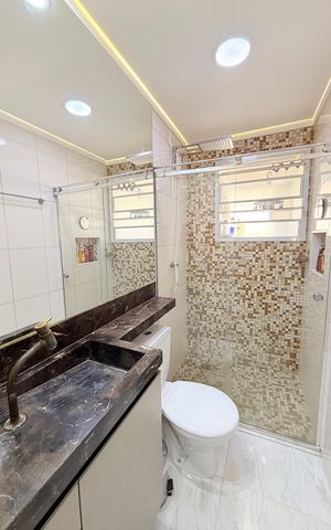 Apartamento à venda com 60m², 2 quartos e 1 vagaBanheiro Social