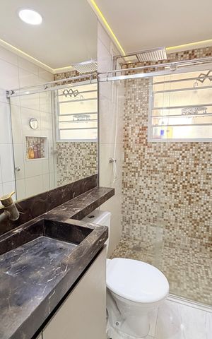 Apartamento à venda com 60m², 2 quartos e 1 vagaBanheiro Social