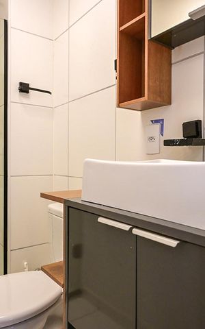 Apartamento para alugar com 40m², 2 quartos e sem vagaBanheiro