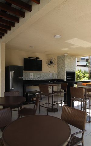 Apartamento à venda com 56m², 2 quartos e 1 vagaChurrasqueira