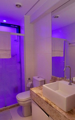 Apartamento para alugar com 56m², 1 quarto e 1 vaga Apartamento para alugar com 56m², 1 quarto e 1 vagaBanheiro