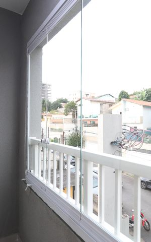Apartamento à venda com 36m², 2 quartos e sem vagaVaranda quarto 1