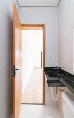 Casa à venda com 85m², 2 quartos e 1 vagaBanheiro da Suíte 1