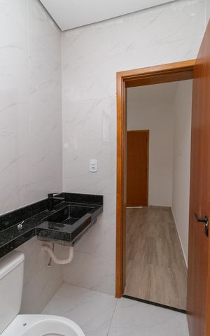 Casa à venda com 85m², 2 quartos e 1 vagaBanheiro da Suíte 2