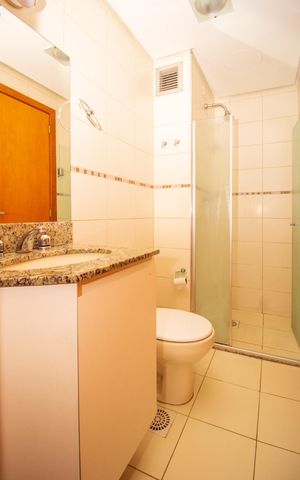 Apartamento para alugar com 38m², 1 quarto e 1 vaga Apartamento para alugar com 38m², 1 quarto e 1 vagaBanheiro