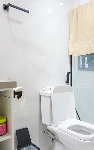 Apartamento à venda com 80m², 2 quartos e 1 vagaBanheiro da suíte