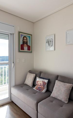Apartamento à venda com 83m², 3 quartos e 2 vagasQuarto 3