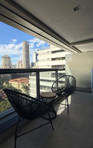 Studio para alugar com 39m², 1 quarto e 1 vaga
