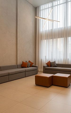 Studio à venda com 26m², 1 quarto e sem vaga Studio à venda com 26m², 1 quarto e sem vagaÁrea comum - Hall Social