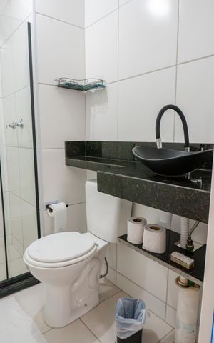 Apartamento à venda com 44m², 2 quartos e sem vaga Apartamento à venda com 44m², 2 quartos e sem vagaBanheiro