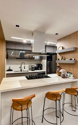 Apartamento à venda com 125m², 3 quartos e 2 vagas Apartamento à venda com 125m², 3 quartos e 2 vagasCozinha