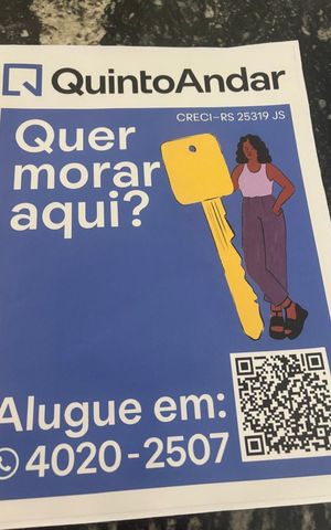 Apartamento para alugar com 40m², 1 quarto e 1 vaga Apartamento para alugar com 40m², 1 quarto e 1 vagaPlaca 1ARS250/212 instalada em 31/03/2026