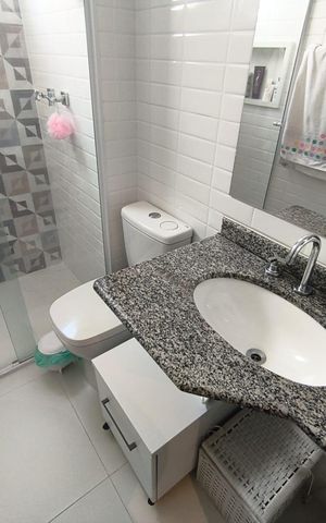 Apartamento à venda com 71m², 3 quartos e 2 vagasBanheiro