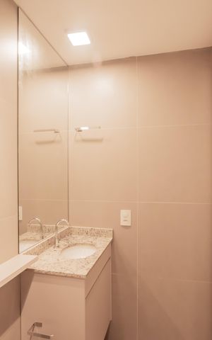 Studio para alugar com 25m², 1 quarto e sem vaga Studio para alugar com 25m², 1 quarto e sem vagaBanheiro