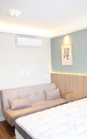 Studio à venda com 27m², 1 quarto e 1 vagaStudio