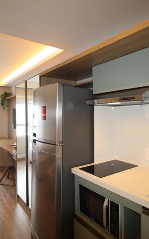 Studio à venda com 27m², 1 quarto e 1 vagaCozinha
