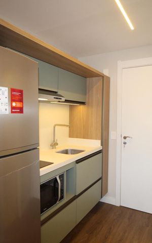Studio à venda com 27m², 1 quarto e 1 vagaCozinha