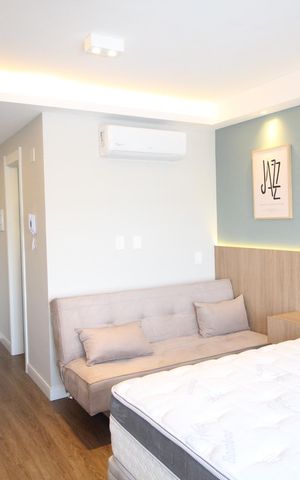 Studio à venda com 27m², 1 quarto e 1 vagaStudio