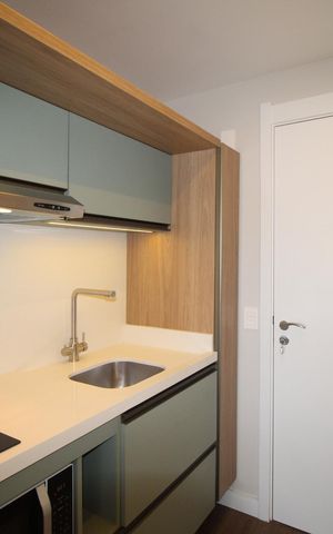 Studio à venda com 27m², 1 quarto e 1 vagaCozinha