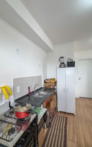 Apartamento à venda com 35m², 2 quartos e sem vaga Apartamento à venda com 35m², 2 quartos e sem vagaCozinha e Área de Serviço