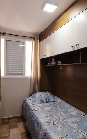Apartamento à venda com 59m², 3 quartos e 1 vagaQuarto 1