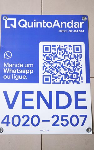 Apartamento à venda com 55m², 2 quartos e 1 vagaPlaca instalada na janela do imóvel - Código da placa: BALD-159