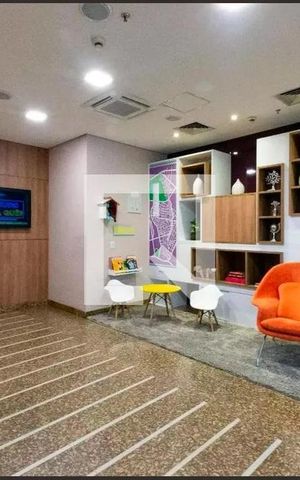 Apartamento para alugar com 31m², 1 quarto e 1 vaga Apartamento para alugar com 31m², 1 quarto e 1 vagaHall social