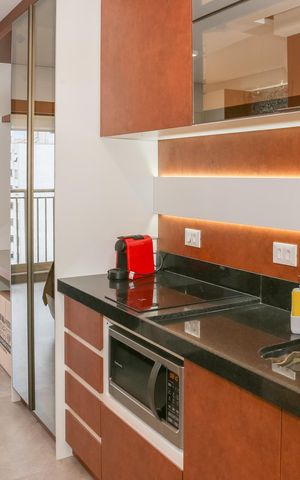 Studio para alugar com 34m², 1 quarto e sem vaga Studio para alugar com 34m², 1 quarto e sem vagaCozinha
