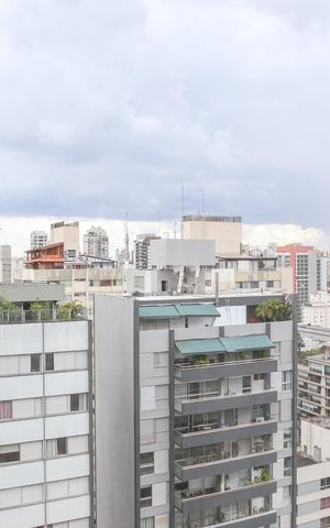 Studio para alugar com 34m², 1 quarto e sem vaga Studio para alugar com 34m², 1 quarto e sem vagaVista da Sacada